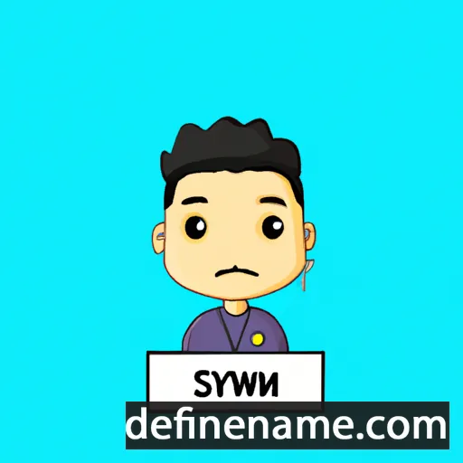 cartoon of the name Syazwi