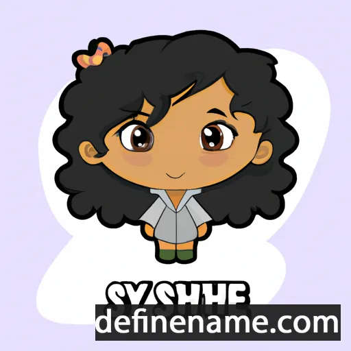 cartoon of the name Syesha