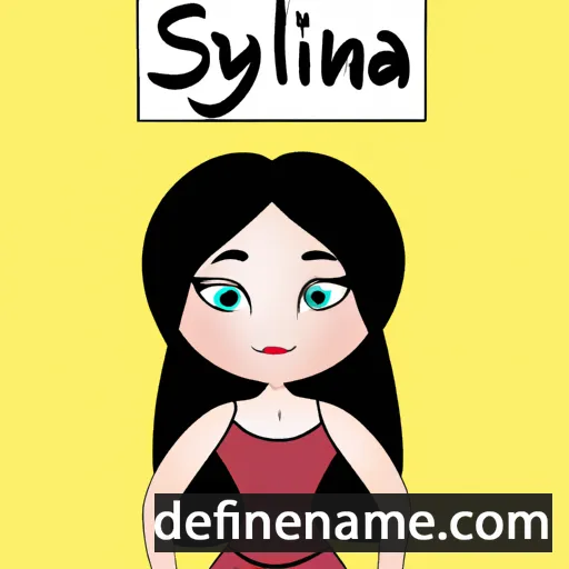 cartoon of the name Sylina