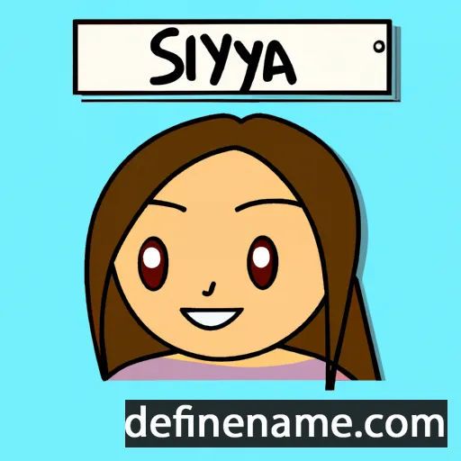 cartoon of the name Sylvía