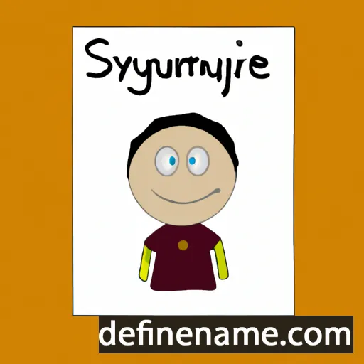 cartoon of the name Symmaque