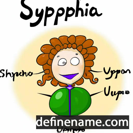 cartoon of the name Symphora