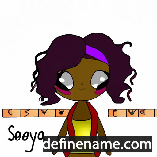 cartoon of the name Synneva