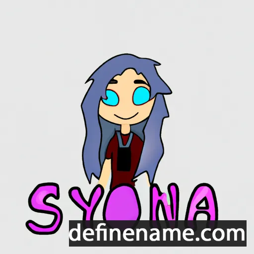 cartoon of the name Synnøva