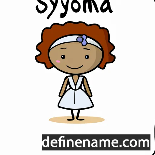 cartoon of the name Synovia