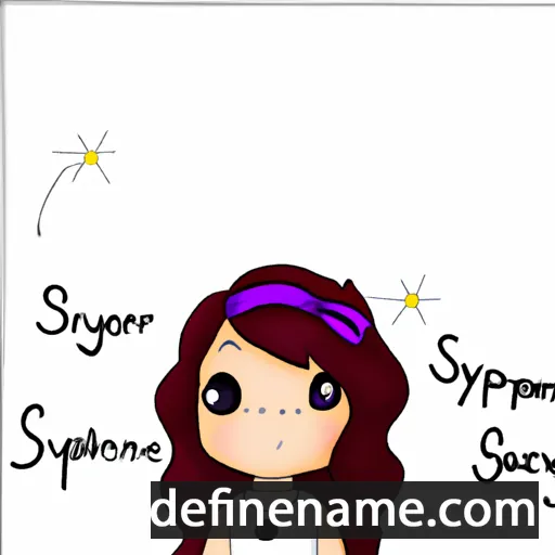 cartoon of the name Syrenne