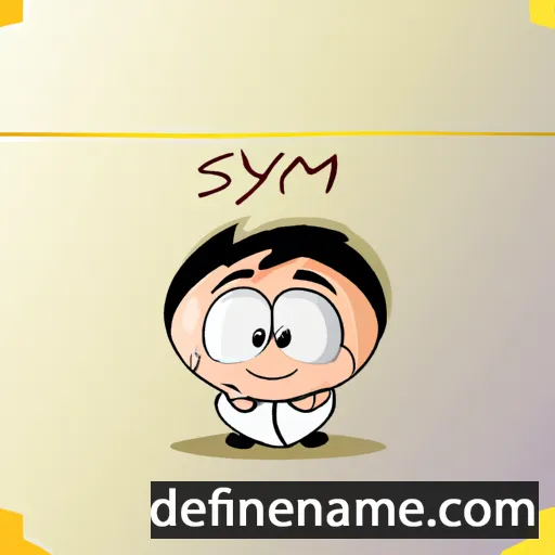 cartoon of the name Syrym