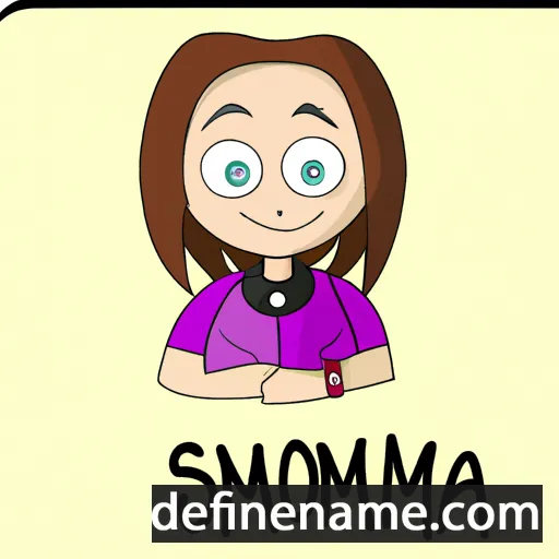 cartoon of the name Szymona