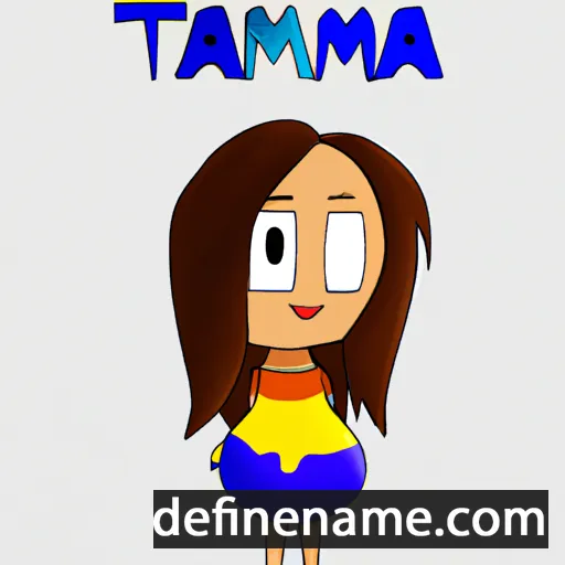 cartoon of the name Támár