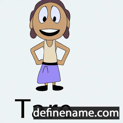 cartoon of the name Tahere