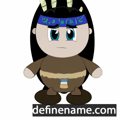 cartoon of the name Tahno