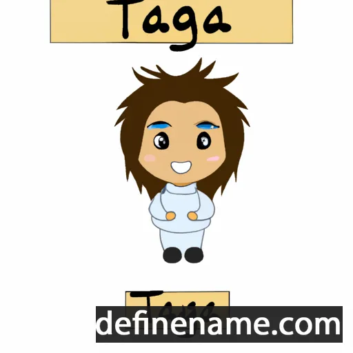 cartoon of the name Taiga