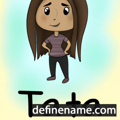 cartoon of the name Taija