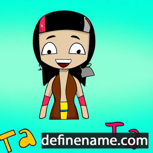 cartoon of the name Taija