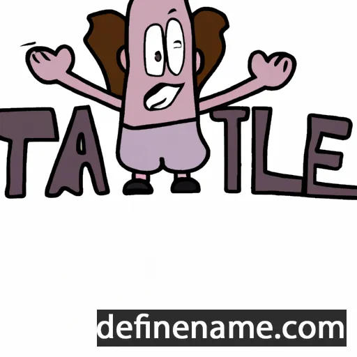 cartoon of the name Taillte