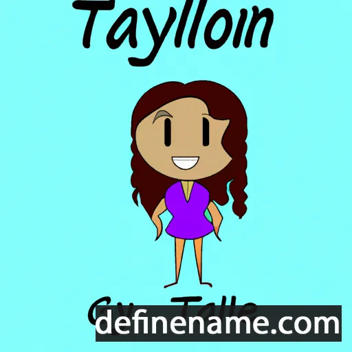 cartoon of the name Tailyn