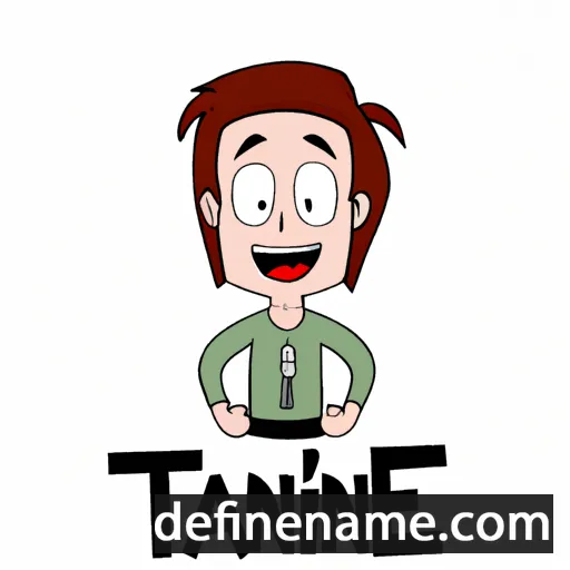 cartoon of the name Taine