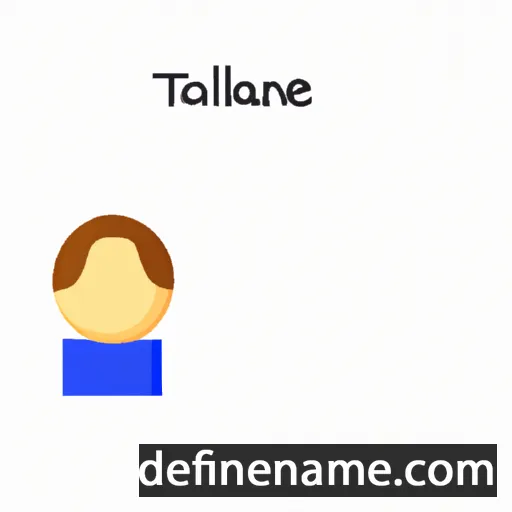 cartoon of the name Taislane