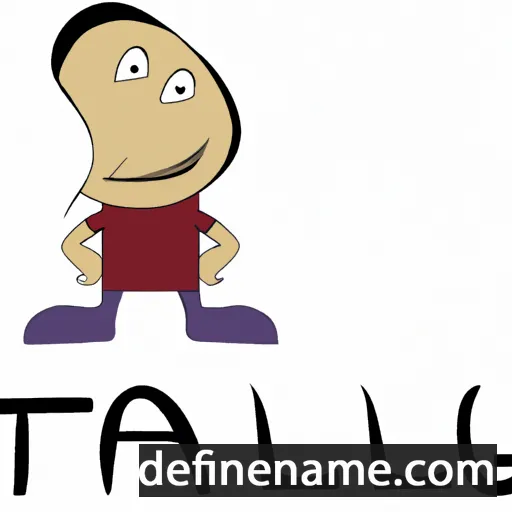 cartoon of the name Tajigul