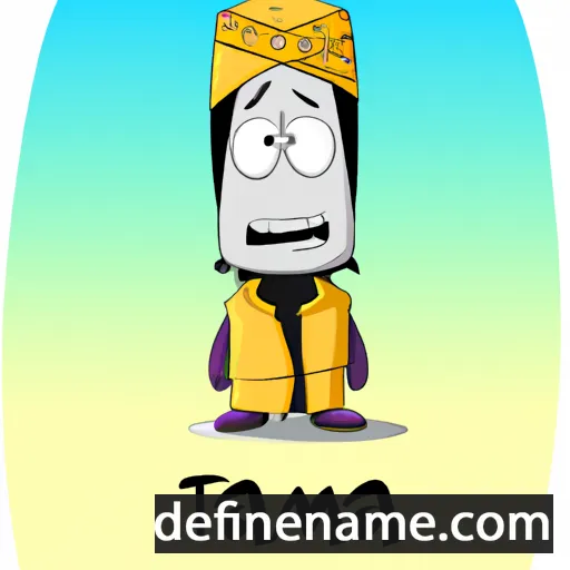 cartoon of the name Tajma