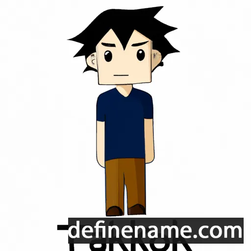 cartoon of the name Takaaki