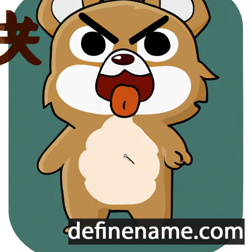 cartoon of the name Takekuma