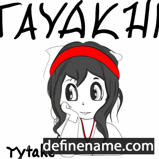 cartoon of the name Takiyah