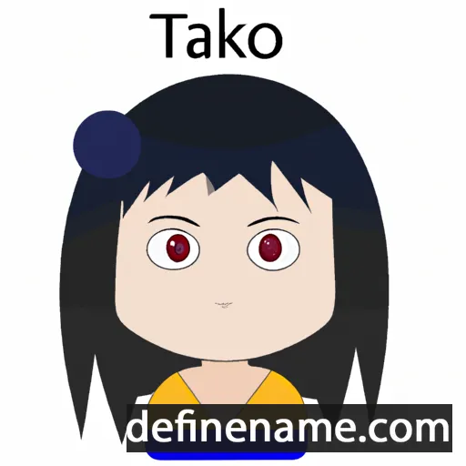 cartoon of the name Takuko