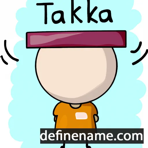 cartoon of the name Takuta