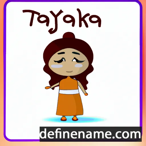 cartoon of the name Takya