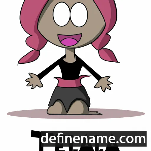 cartoon of the name Taleela