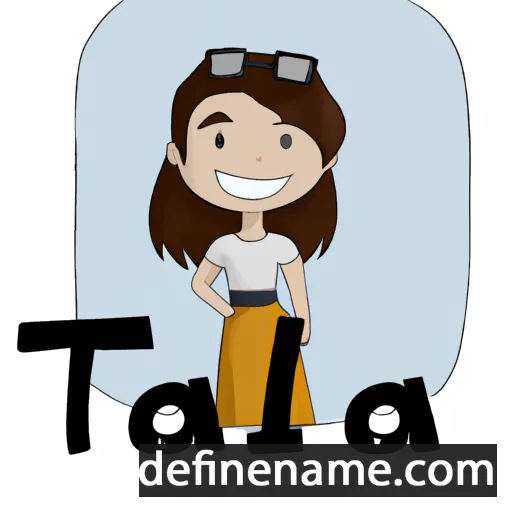 cartoon of the name Taliä