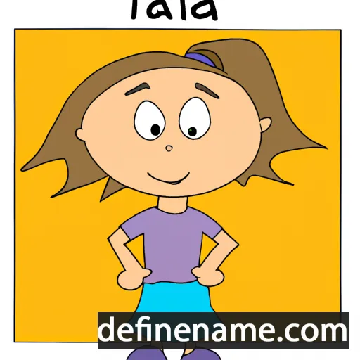 cartoon of the name Talia