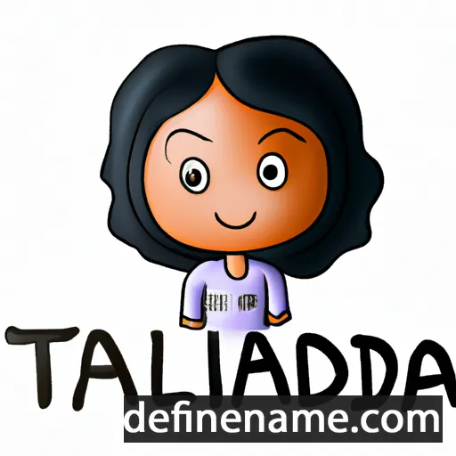 cartoon of the name Talinda