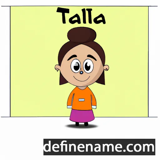 cartoon of the name Tallia