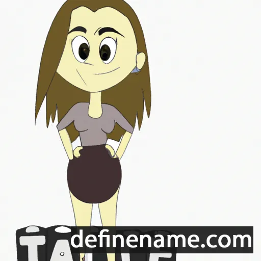 cartoon of the name Tallie