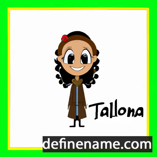 cartoon of the name Talonna