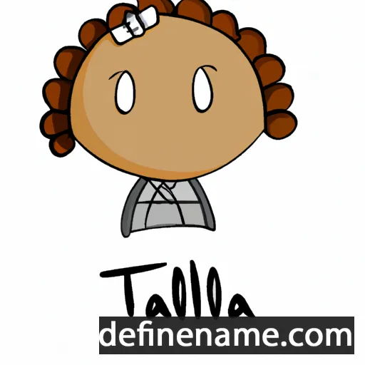 cartoon of the name Talulah