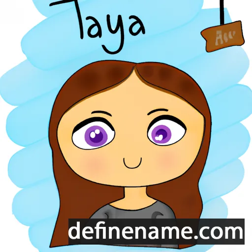 cartoon of the name Talya