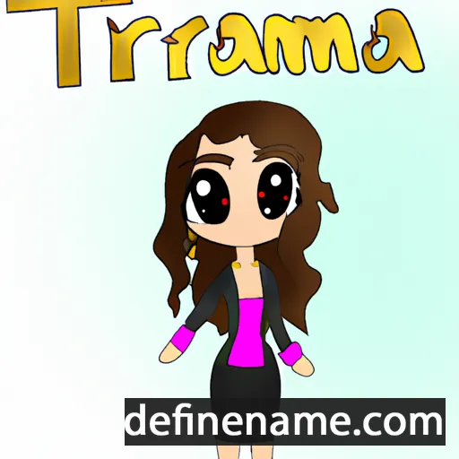 cartoon of the name Tamaara