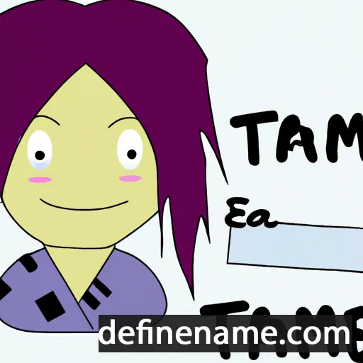 cartoon of the name Tamae