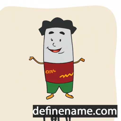 cartoon of the name Tamal