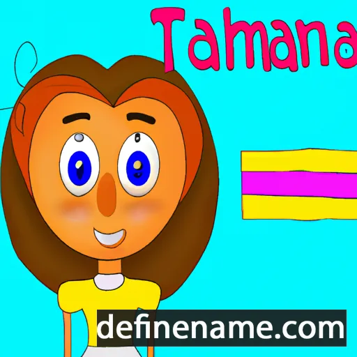 cartoon of the name Tamantha