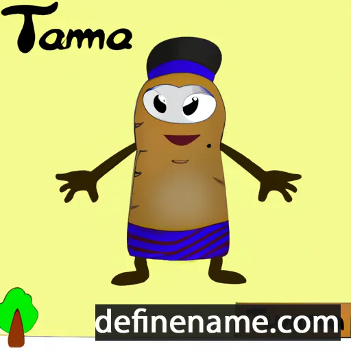 cartoon of the name Tamarua