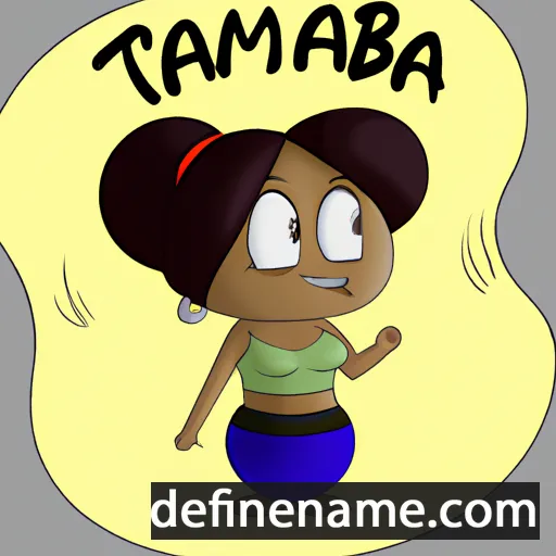 cartoon of the name Tambra