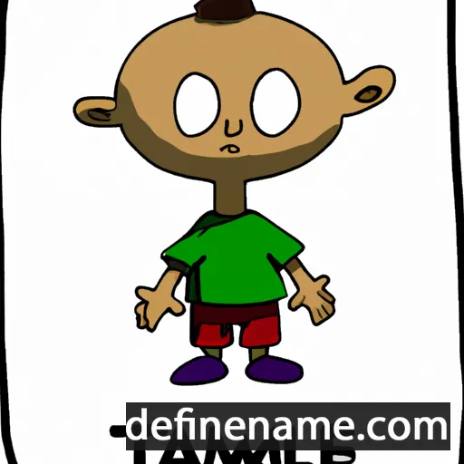 cartoon of the name Tamiel