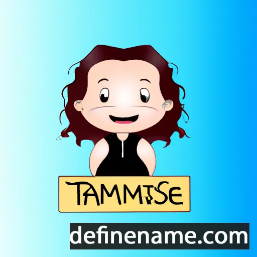 cartoon of the name Tamsine