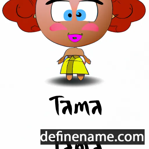 cartoon of the name Tamta