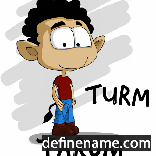 cartoon of the name Tamur