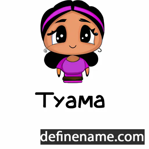 cartoon of the name Tåniya